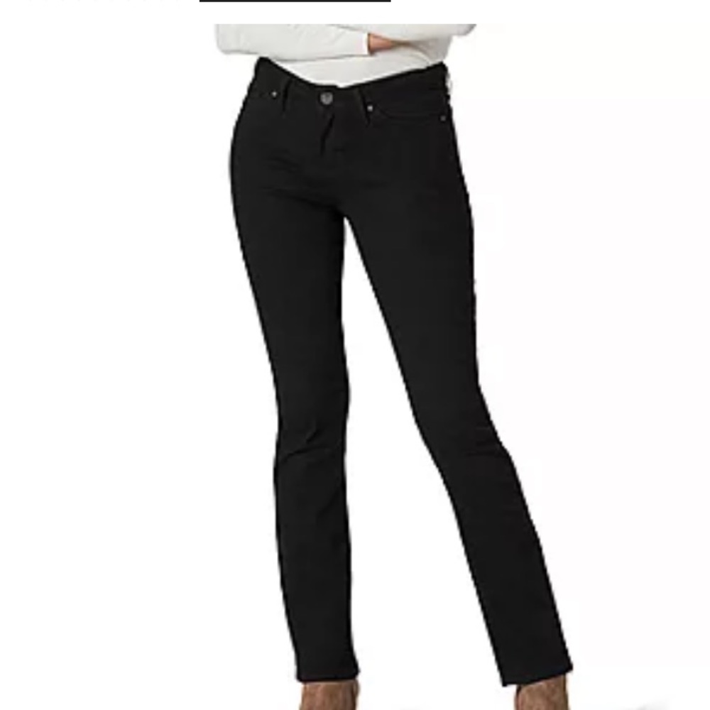 Lee Riders Mid-Rise Bootcut Cotton Blend Women’s Size 14-16 Black Jeans